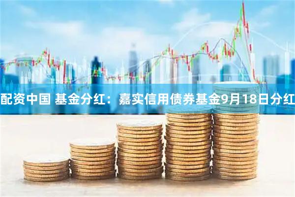 配资中国 基金分红：嘉实信用债券基金9月18日分红